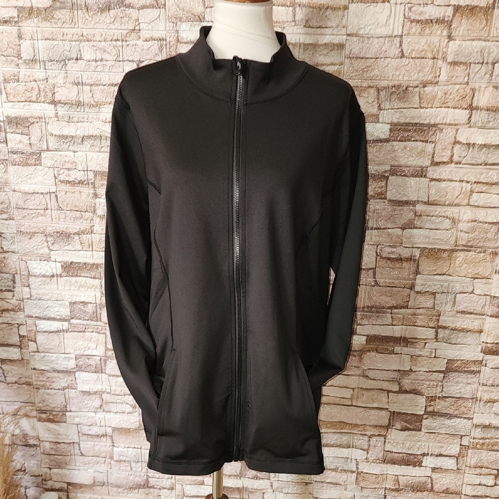 Velocity Brand New Black Full Zip Sweatshirt Jacket